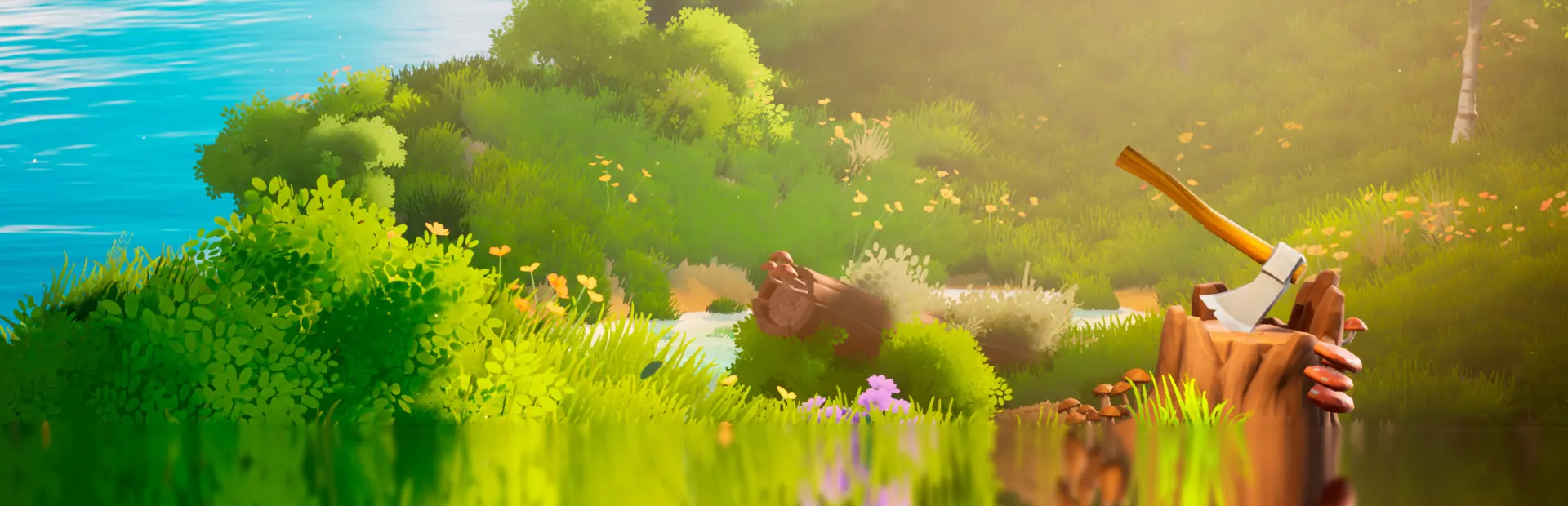 A Game About Chopping Trees key art