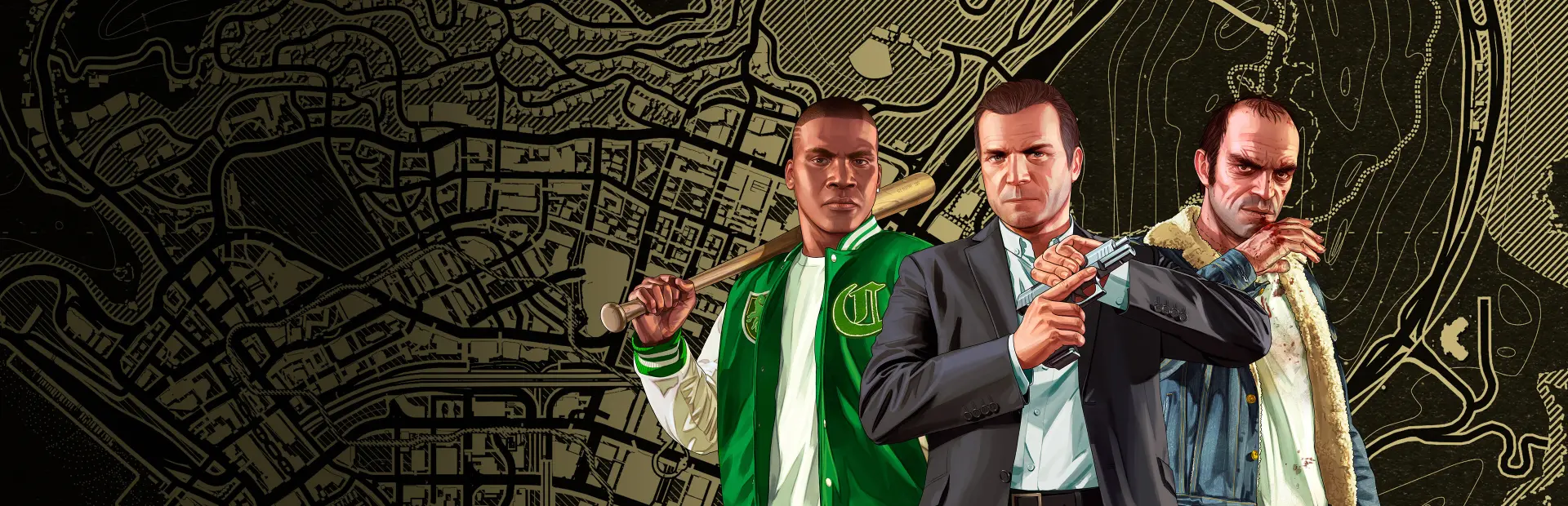 Grand Theft Auto V Enhanced key art