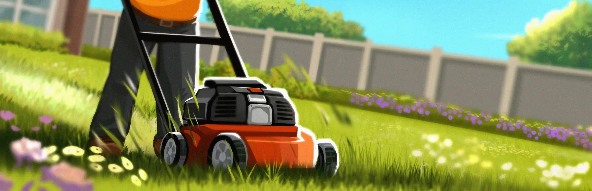 Lawn Care Simulator key art