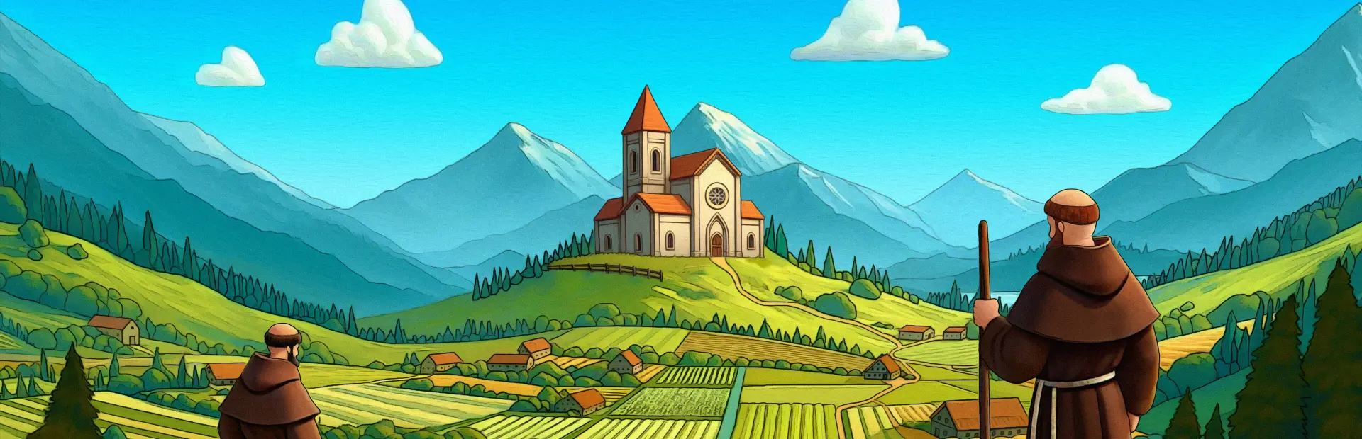 Monastery: Ora et Labora key art