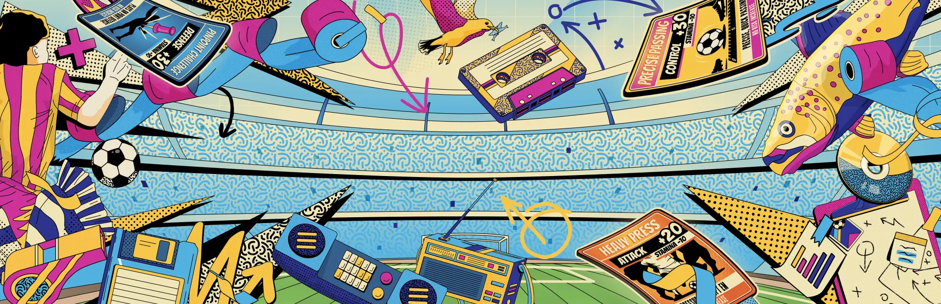 NUTMEG! A Nostalgic Deckbuilding Football Manager key art