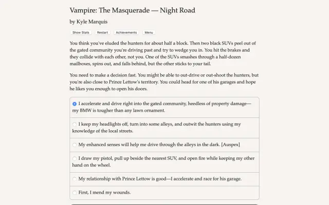Vampire: The Masquerade — Night Road screenshot 4