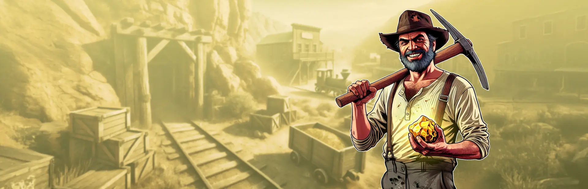 Wild West Miner Simulator key art